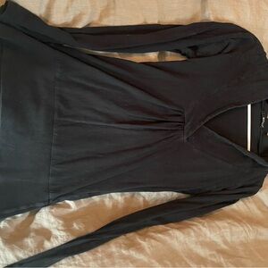 Black Long Sleeve Top